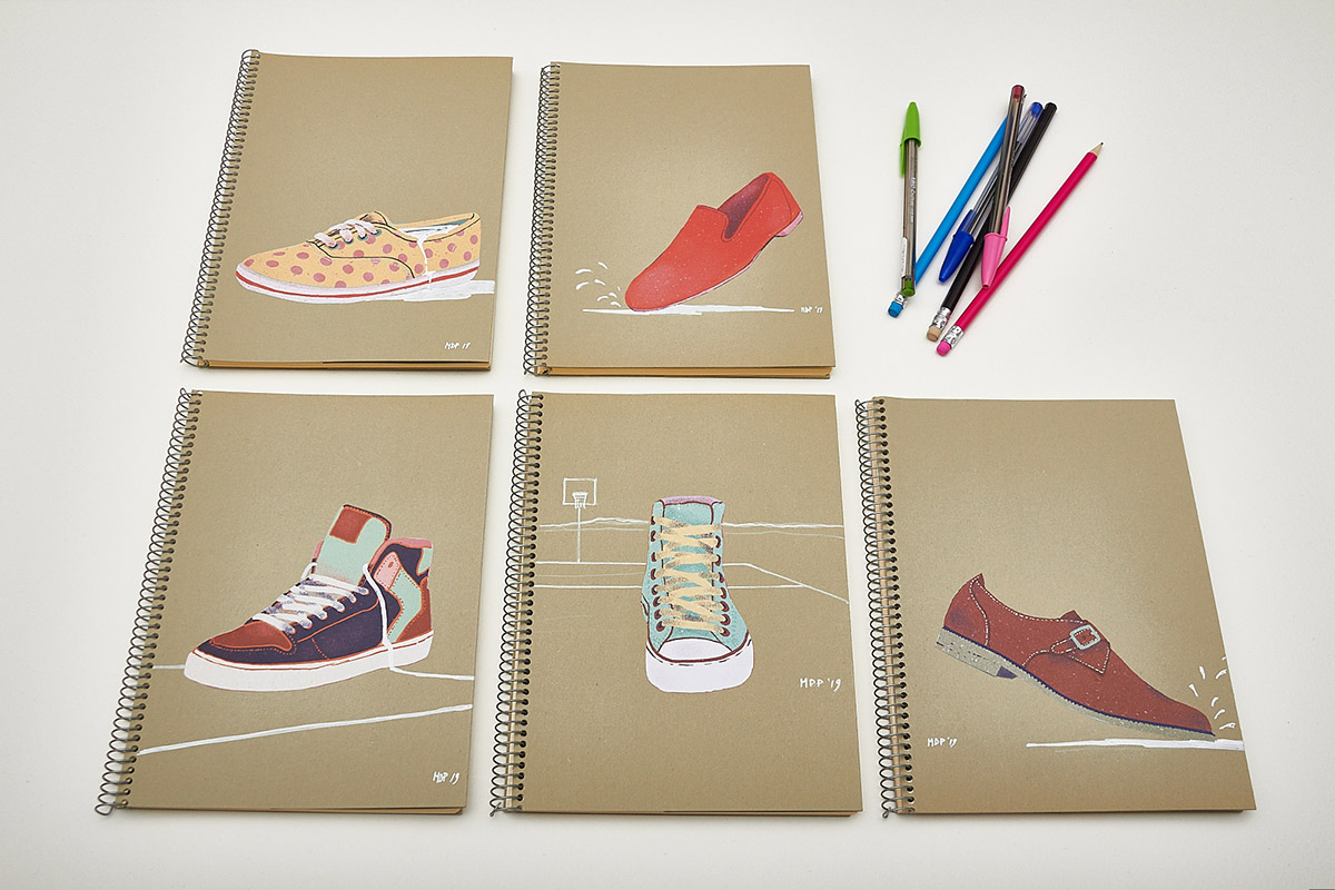 Cuadernos con portada collage - Memoria de Papel